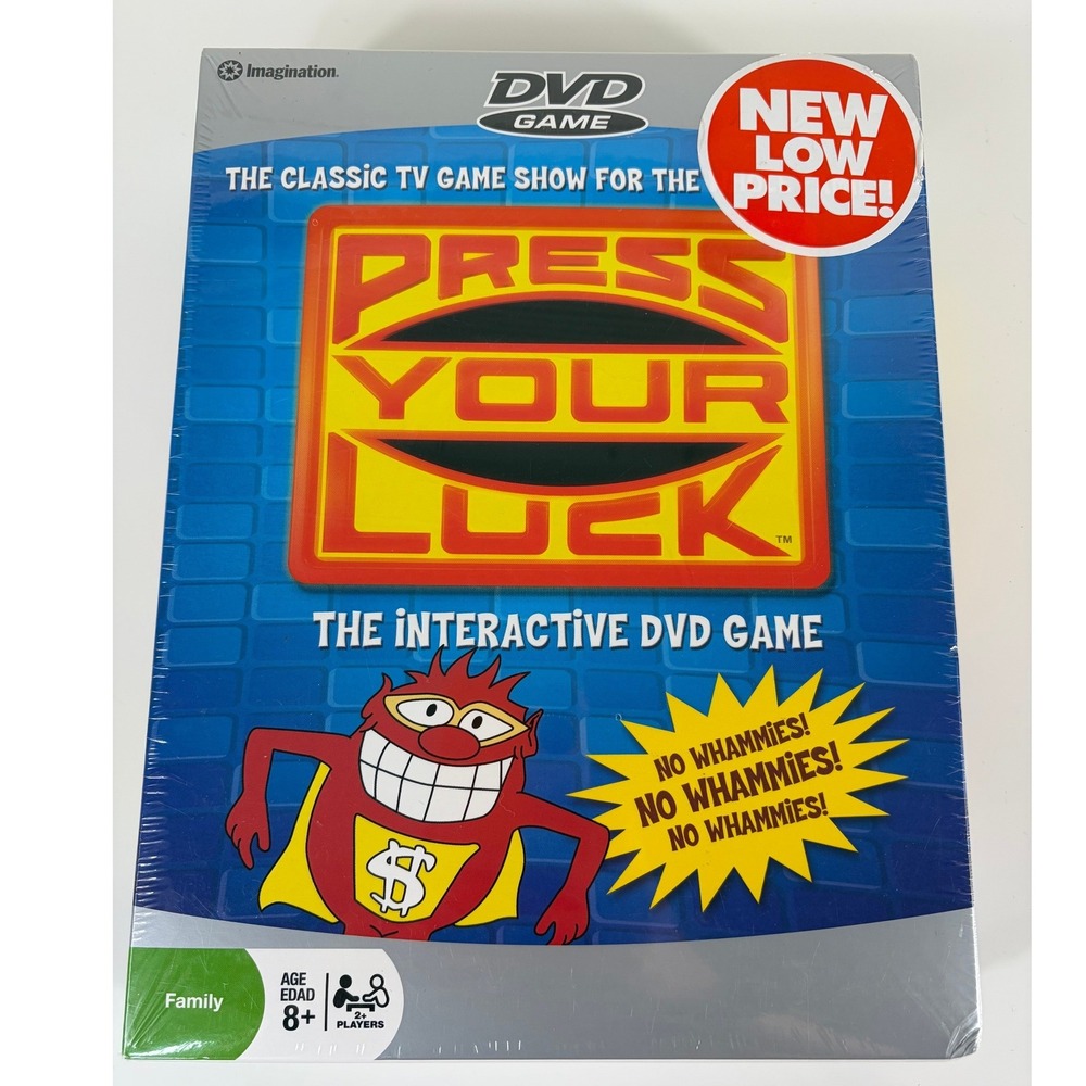 Press Your Luck Interactive DVD Game NWT Vintage Family Kids